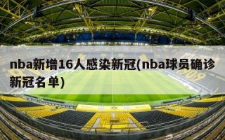 nba新增16人感染***(nba球员确诊***名单)