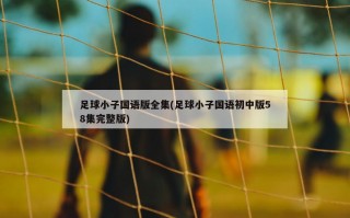 足球小子国语版全集(足球小子国语初中版58集完整版)